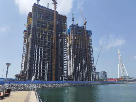 Ход строительства Bluewaters Bay, Bluewaters Island — 27 апреля 2026, готовность 28,38%, снимок 6 из 9