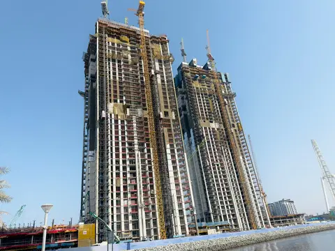 Bluewaters Bay, Bluewaters Island construction progress — 25 August 2026, 36.97% complete, photo 7 of 13