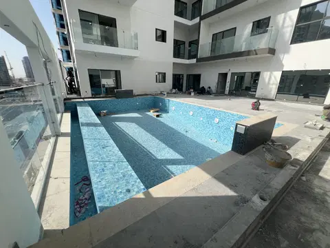 Time 2, DubaiLand Residence Complex construction progress — 28 April 2026, 87.10% complete, photo 8 of 11