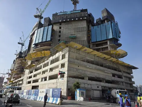 Damac Bay, Dubai Marina construction progress — 17 April 2026, 28.85% complete, photo 8 of 8