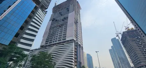 Ход строительства Viewz 2 By Danube, Jumeirah Lakes Towers — 21 июля 2026, готовность 50,02%, снимок 3 из 10