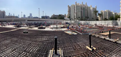 Ход строительства Como Residences, Palm Jumeirah — 28 января 2025, готовность 4.30%, снимок 3 из 4
