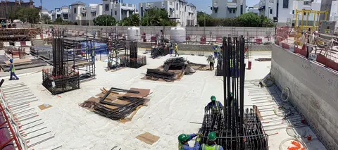 Ход строительства Como Residences, Palm Jumeirah — 1 мая 2025, готовность 6.07%, снимок 2 из 3