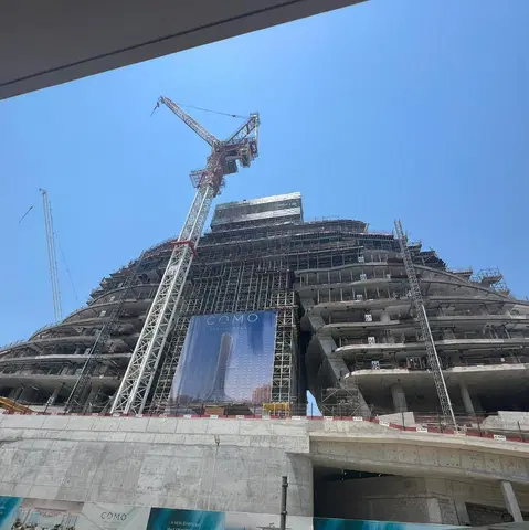 Ход строительства Como Residences, Palm Jumeirah — 6 июля 2026, готовность 20,88%, снимок 6 из 7