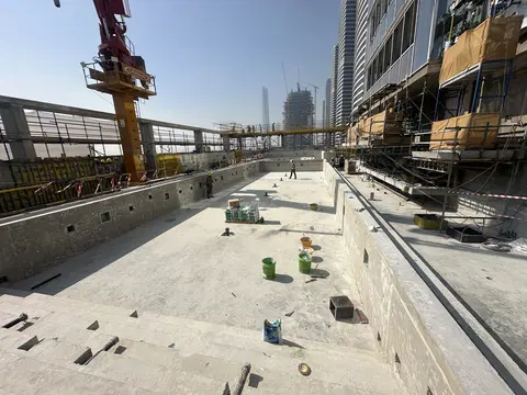 Ход строительства Verde By Sobha, Jumeirah Lakes Towers — 23 февраля 2026, готовность 61.68%, снимок 1 из 9