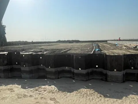 Zaya Zuha Island, Zuha Island construction progress — 6 October 2023, 3.81% complete, photo 4 of 4