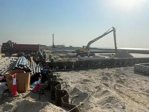 Zaya Zuha Island, Zuha Island construction progress — 6 October 2023, 3.81% complete, photo 2 of 4