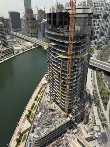 Ход строительства Canal Heights, Business Bay — 17 августа 2026, готовность 36,30%, снимок 2 из 10