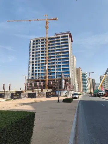 Ag 7even, DubaiLand Residence Complex construction progress — 12 February 2026, 85.07% complete, photo 16 of 16