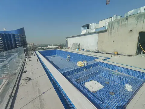 Ag 7even, DubaiLand Residence Complex construction progress — 18 June 2026, 93.66% complete, photo 8 of 20