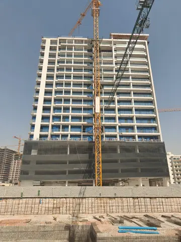 Ag 7even, DubaiLand Residence Complex construction progress — 18 June 2026, 93.66% complete, photo 4 of 20