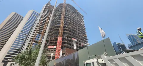 Eywa Dubai, Business Bay construction progress — 31 August 2026, 61.89% complete, photo 10 of 10
