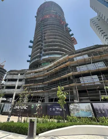 Canal Crown, Business Bay construction progress — 15 July 2026, 42.15% complete, photo 4 of 10