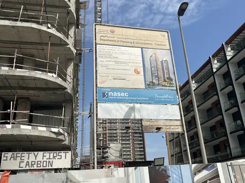 The Orchard Place, JVC District 12 construction progress — 11 March 2026, 42.68% complete, photo 4 of 6
