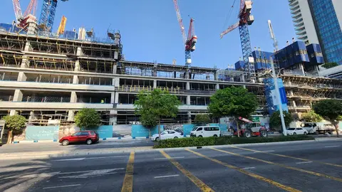 Ход строительства Seapoint, Emaar Beachfront — 3 октября 2025, готовность 15.97%, снимок 8 из 8