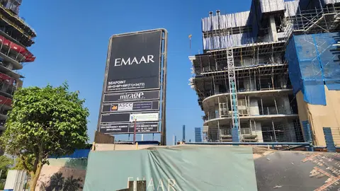 Ход строительства Seapoint, Emaar Beachfront — 3 октября 2025, готовность 15.97%, снимок 7 из 8