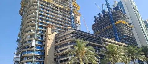Seapoint, Emaar Beachfront construction progress — 24 June 2026, 36.78% complete, photo 15 of 18