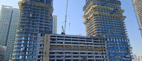Seapoint, Emaar Beachfront construction progress — 24 June 2026, 36.78% complete, photo 12 of 18