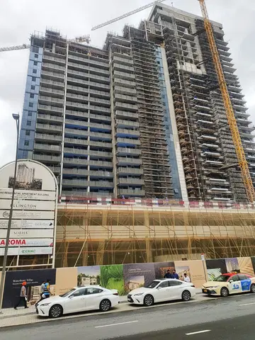 The Highbury at MBR City, Sobha Hartland construction progress — 3 April 2026, 67.30% complete, photo 8 of 11