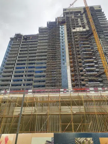 The Highbury at MBR City, Sobha Hartland construction progress — 3 April 2026, 67.30% complete, photo 6 of 11