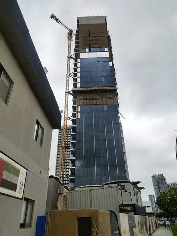 The Highbury at MBR City, Sobha Hartland construction progress — 3 April 2026, 67.30% complete, photo 5 of 11