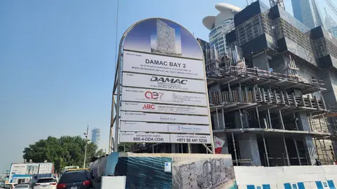 Ход строительства Damac Bay 2 by Cavalli, Dubai Harbour — 28 октября 2025, готовность 19.16%, снимок 8 из 9