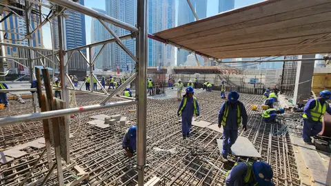 Ход строительства Damac Bay 2 by Cavalli, Dubai Harbour — 28 октября 2025, готовность 19.16%, снимок 5 из 9
