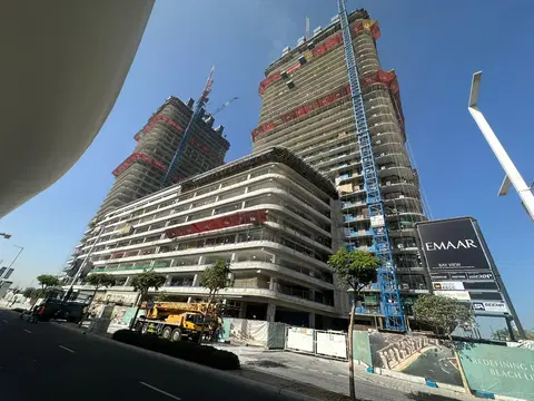 Ход строительства Bayview by Address Resorts, Emaar Beachfront — 2 февраля 2026, готовность 34.62%, снимок 7 из 10
