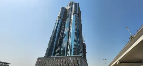 Al Habtoor Tower, Business Bay construction progress — 31 August 2026, 90.01% complete, photo 5 of 11
