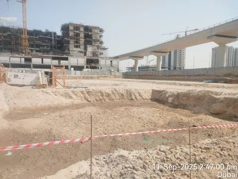California By Sd, Al Furjan construction progress — 11 September 2025, 1.47% complete, photo 1 of 6