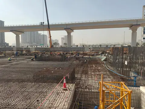 California By Sd, Al Furjan construction progress — 10 February 2026, 5.37% complete, photo 2 of 10