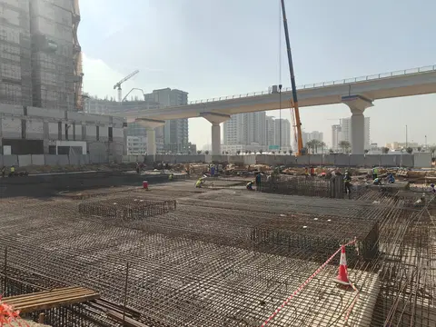 California By Sd, Al Furjan construction progress — 10 February 2026, 5.37% complete, photo 1 of 10
