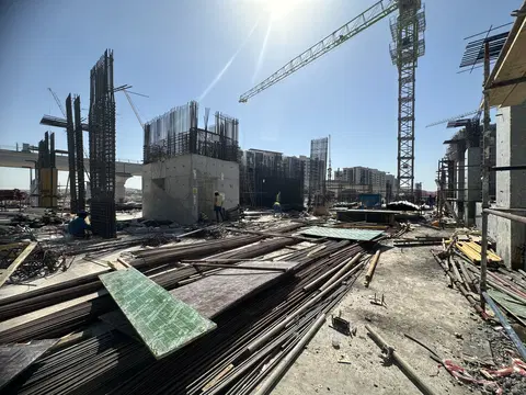 California By Sd, Al Furjan construction progress — 17 June 2026, 15.03% complete, photo 4 of 5