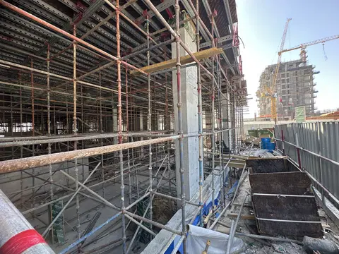 California By Sd, Al Furjan construction progress — 17 June 2026, 15.03% complete, photo 2 of 5