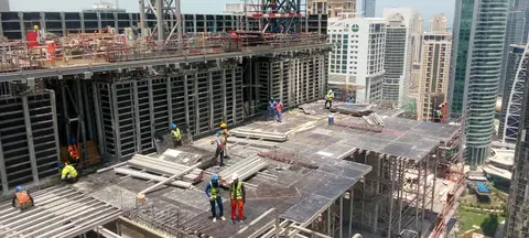 Uh East By Ellington, Jumeirah Lakes Towers construction progress — 11 June 2026, 46.80% complete, photo 7 of 14