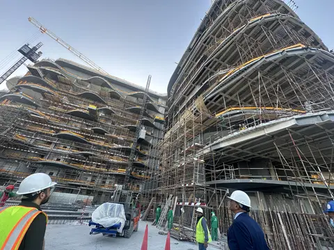 SLS Residences The Palm, The Palm Crescent construction progress — 19 February 2026, 41.56% complete, photo 8 of 9