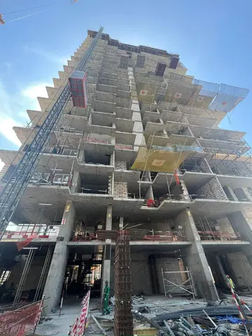 Elitz 3 by Danube, JVC District 13 construction progress — 12 May 2026, 32.49% complete, photo 5 of 11