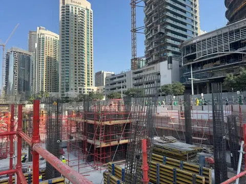 Baccarat Hotel & Residences Dubai, Downtown Dubai construction progress — 29 January 2026, 12.92% complete, photo 3 of 10