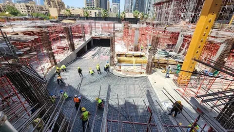 Ход строительства Baccarat Hotel & Residences Dubai, Downtown Dubai — 2 июня 2026, готовность 18,05%, снимок 6 из 8