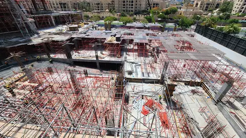Ход строительства Baccarat Hotel & Residences Dubai, Downtown Dubai — 2 июня 2026, готовность 18,05%, снимок 4 из 8