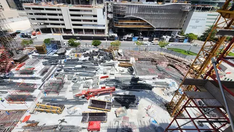 Ход строительства Baccarat Hotel & Residences Dubai, Downtown Dubai — 2 июня 2026, готовность 18,05%, снимок 3 из 8