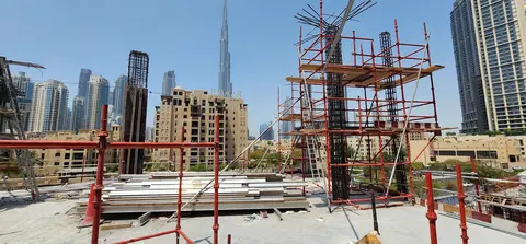 Baccarat Hotel & Residences Dubai, Downtown Dubai construction progress — 3 September 2026, 21.16% complete, photo 10 of 10