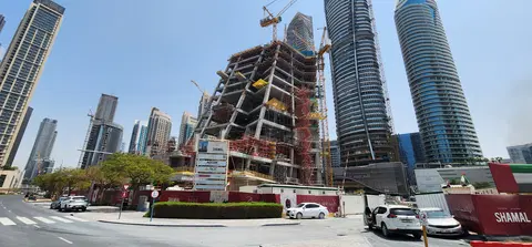 Baccarat Hotel & Residences Dubai, Downtown Dubai construction progress — 3 September 2026, 21.16% complete, photo 2 of 10