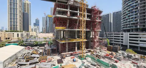 Baccarat Hotel & Residences Dubai, Downtown Dubai construction progress — 3 September 2026, 21.16% complete, photo 1 of 10