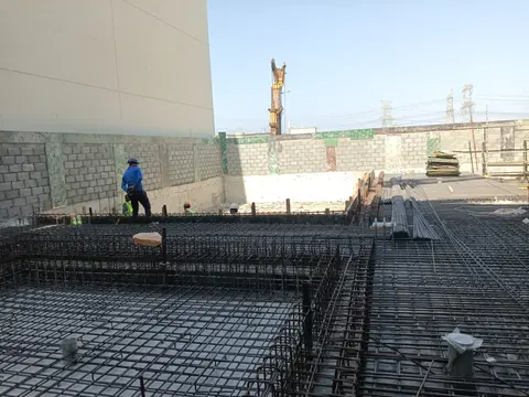Riviera Chalet, JVC District 10 construction progress — 26 March 2026, 61.45% complete, photo 4 of 10