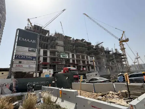 Ход строительства Parkside Hills, Dubai Hills Estate — 29 мая 2025, готовность 20.64%, снимок 2 из 6