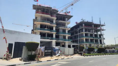 Olivia Residences, Dubai Investments Park construction progress — 13 May 2026, 30.79% complete, photo 9 of 9