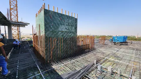 Olivia Residences, Dubai Investments Park construction progress — 13 May 2026, 30.79% complete, photo 8 of 9