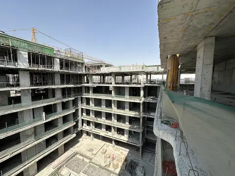 Olivia Residences, Dubai Investments Park construction progress — 21 September 2026, 38.20% complete, photo 3 of 8