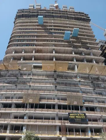 Ход строительства Sobha Seahaven Tower B & C, Dubai Marina — 17 марта 2026, готовность 26.89%, снимок 4 из 21